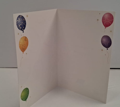 50 Balloons Blank Greeting Card