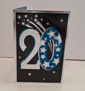 20 Star Blank Greeting Card
