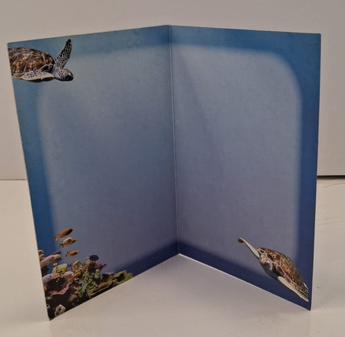 3D Under The Sea Blank Greeting Card