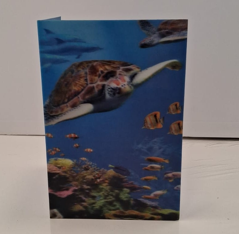 3D Under The Sea Blank Greeting Card