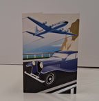 Vintage Vehicles Blank Greeting Card