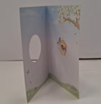 Elegant BirdHouse Blank Greeting Card