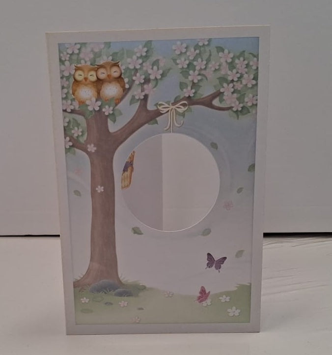 Elegant BirdHouse Blank Greeting Card