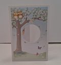 Elegant BirdHouse Blank Greeting Card