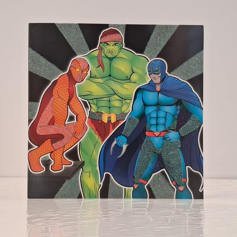 SuperHeroes Blank Greeting Card