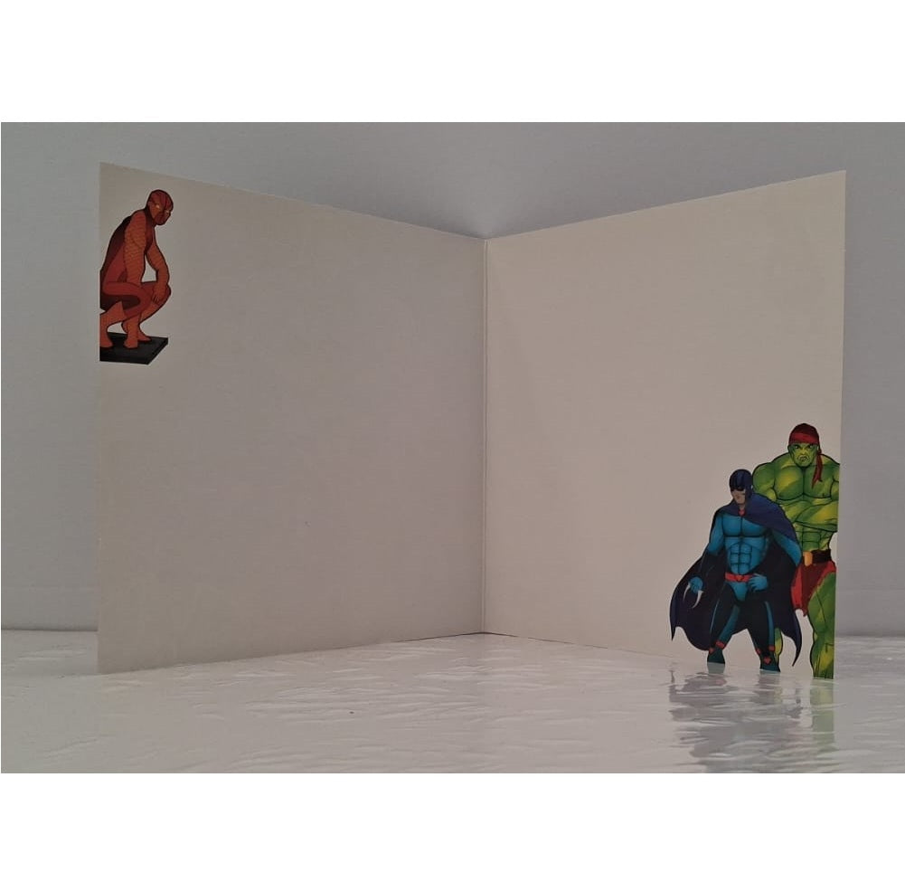 SuperHeroes Blank Greeting Card