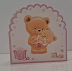 Teddy Baby Girl Blank Greeting Card