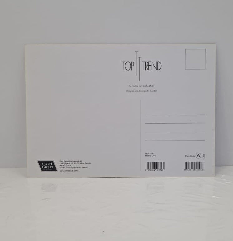 LOVE Marble PostCard