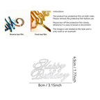 Happy Birthday Cake Toppers Acrylic Letter Cake Decoration