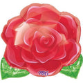 JR SHAPE BLOOMING ROSE FOIL BALLOON - HELIUM Filled