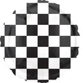 18C CHECKERBOARD FOIL BALLOON - Helium Filled
