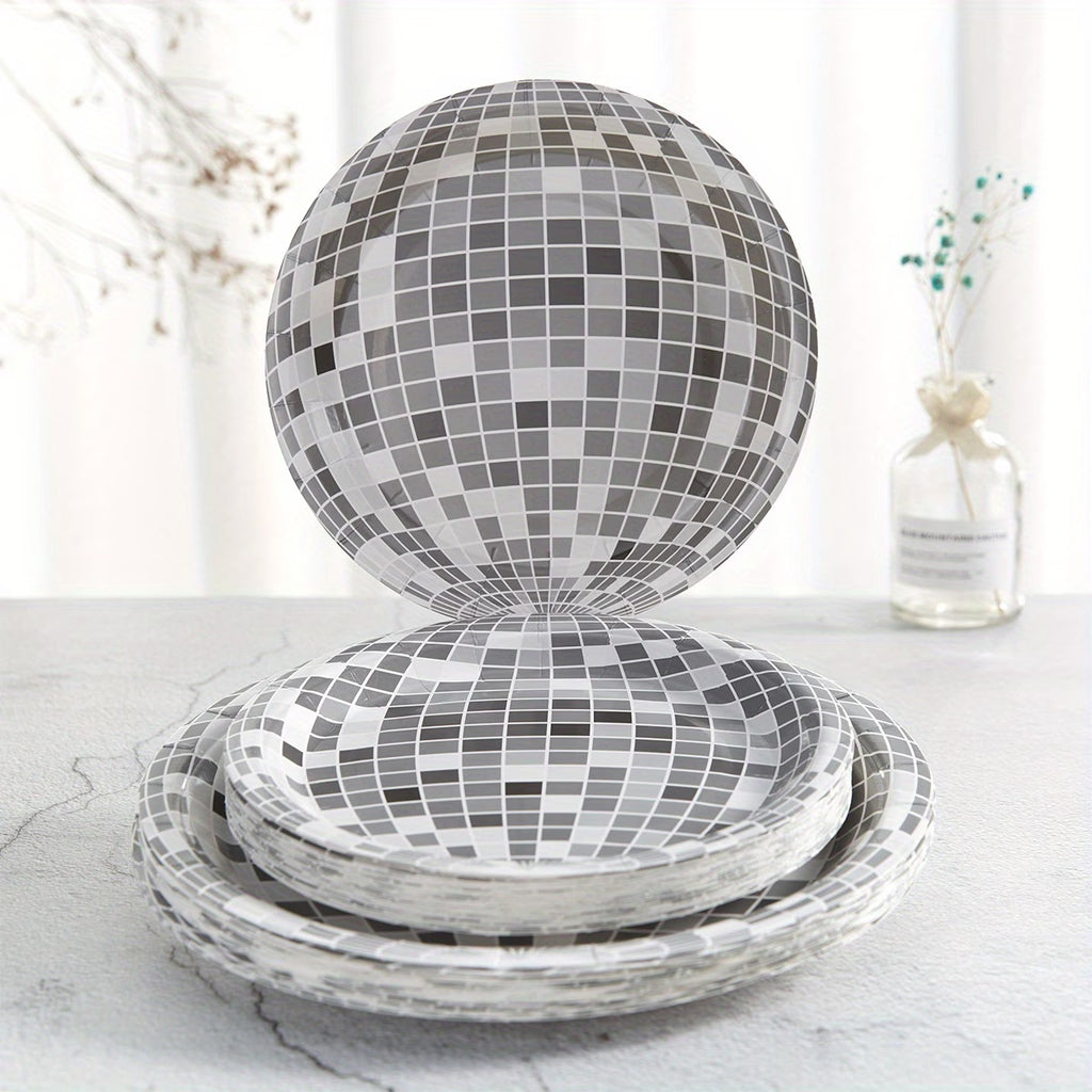 Disco Theme Paper Plate - 10count