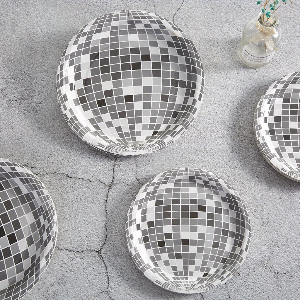 Disco Theme Paper Plate - 10count