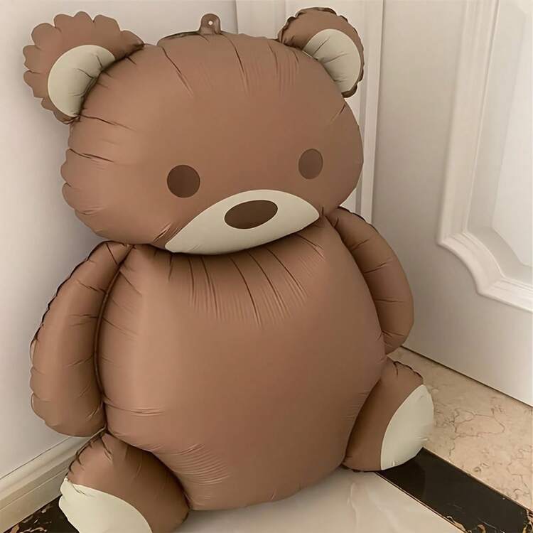 SS CUTE BROWN BEAR FOIL BALLOONS HELIUM Filled
