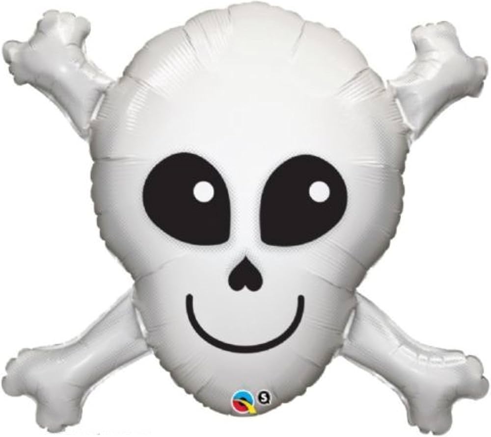 SS HAPPY SKULL FOIL BALLOONS HELIUM Filled