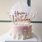 Elegant Princess Birthday Cake Topper - 3pcs