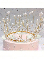 Elegant Princess Birthday Cake Topper - 3pcs