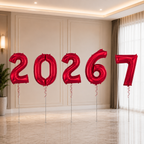 2026 &  7 Number Foil Balloon Set - 7COLORS Available