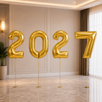 2027 Large Number Foil Balloon Set - 7COLORS Available