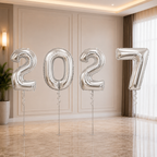 2027 Large Number Foil Balloon Set - 7COLORS Available