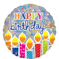 SHIMMER BIRTHDAY CANDLES JUMBO FOIL BALLOON - Helium FIlled