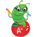 SS SCHOOL RULES WORM FOIL BALLOONS - HELIUM Filled