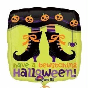 18 BEWITCHING HALLOWEEN FOIL BALLOONS HELIUM Filled