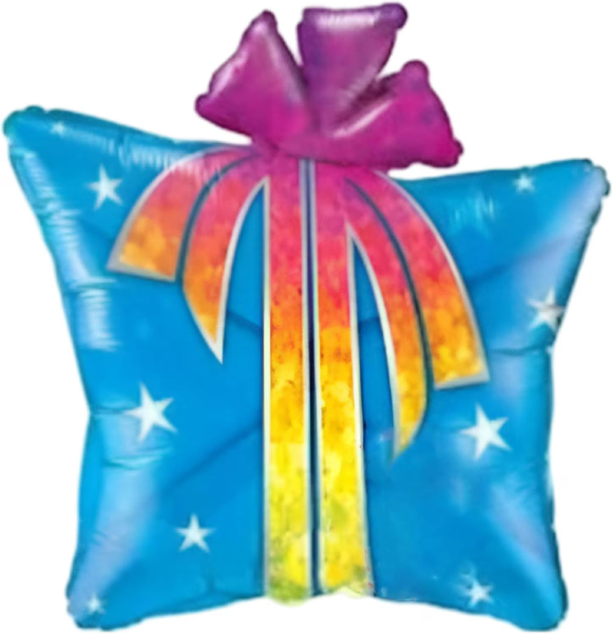 SS BIRTHDAY FUN &amp; FUNKY PRESENT FOIL BALLOON - Helium Filled