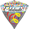 CELEBRATE DIAMONDZ FOIL BALLOON - Helium Filled