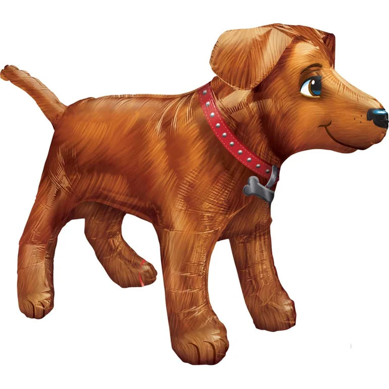 SS GOLDEN DOG ULTRA SHAPE FOIL BALLOON - HELIUM Filled