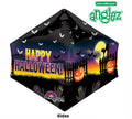 HAUNTED HALLOWEEN ANGLEZ FOIL BALLOONS HELIUM Filled