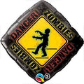 18 DANGER ZOMBIES FOIL BALLOONS HELIUM Filled