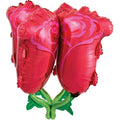 SS RED ROSE ULTRA SHAPE FOIL BALLOONS - HELIUM Filled