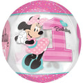 MINNIE 1ST BIRTHDAY ORBZ FOIL BALLOON - Helium Filled