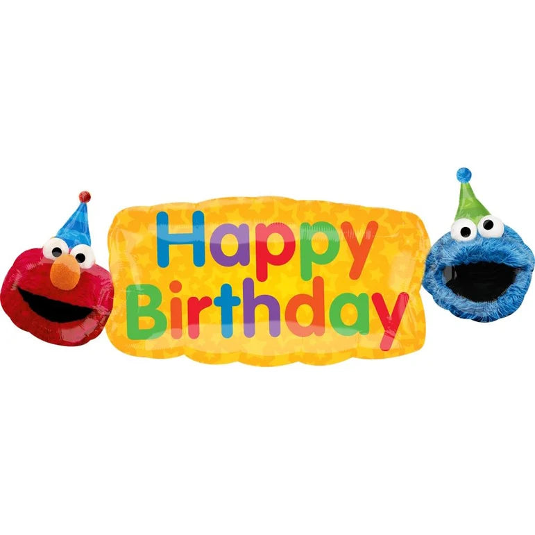 SS ELMO FUN SESAME STREET FOIL BALLOON - Helium Filled