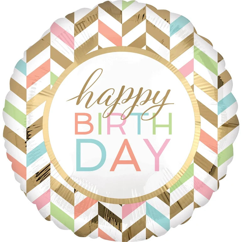 PASTELBD CELEBRATION JUMBO FOIL BALLOON - Helium Filled