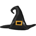 SS SATIN BLACK WITCH HAT FOIL BALLOONS HELIUM Filled