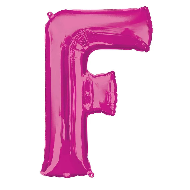 SS LETTER F - Helium Filled