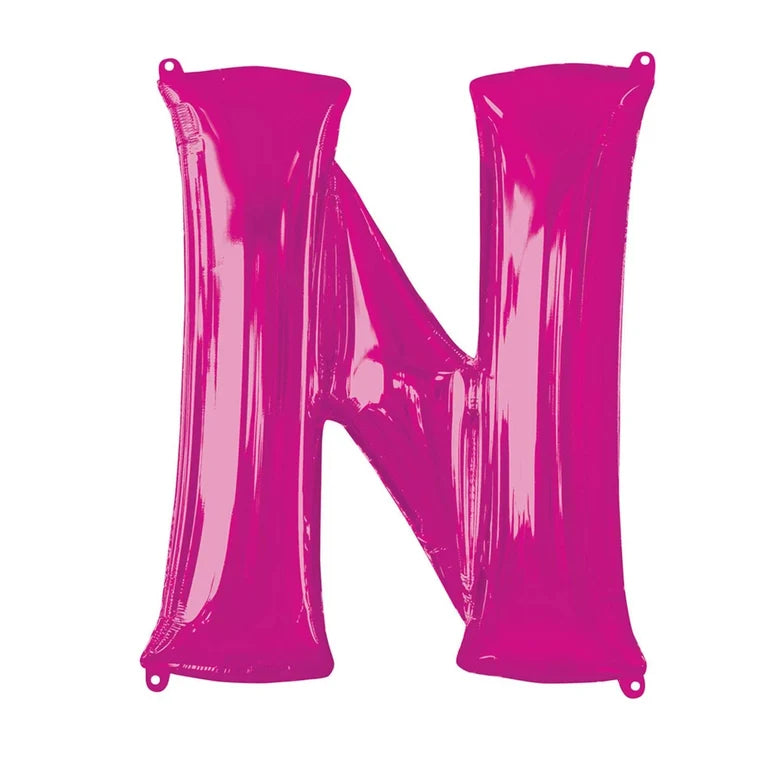 SS LETTER N - Helium Filled