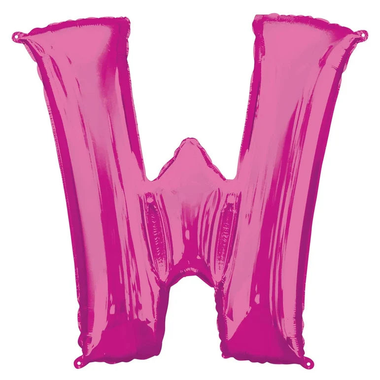 SS LETTER W - Helium Filled