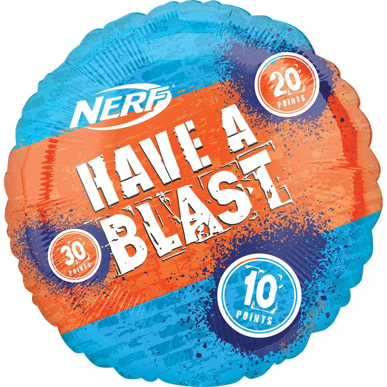 NERF TARGET JUMBO FOIL BALLOONS - Helium Filled