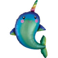 SS HAPPY NARWHAL FOIL BALLOON - HELIUM Filled