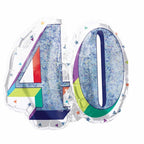 SS HERE'S TO YOUR BIRTHDAY 40 FOIL BALLOON - Helium Filled