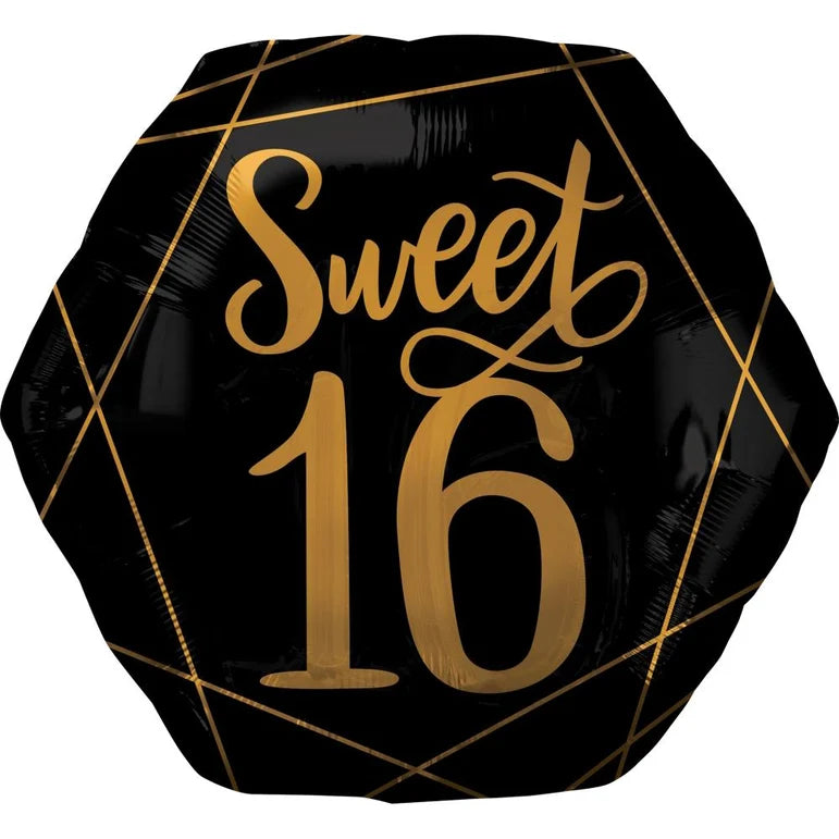 SS ELEGANT SIXTEEN FOIL BALLOON - Helium Filled
