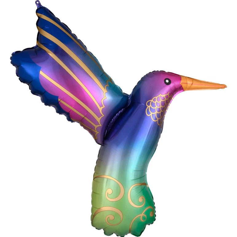 SS HUMMINGBIRD SATIN FOIL BALLOONS - HELIUM Filled