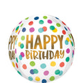 HAPPY DOTS ORBZ FOIL BALLOONS HELIUM Filled