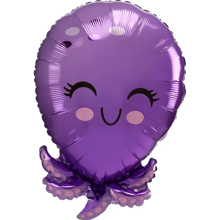 SS OCTOPUS STANDARD SHAPE FOIL BALLOON - Helium Filled