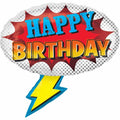 SS SUPER HERO BIRTHDAY FOIL BALLOON - Helium Filled