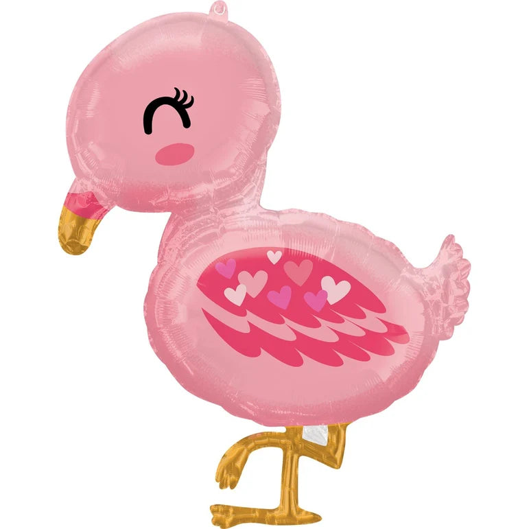 SS BABY FLAMINGO FOIL BALLOONS - HELIUM Filled