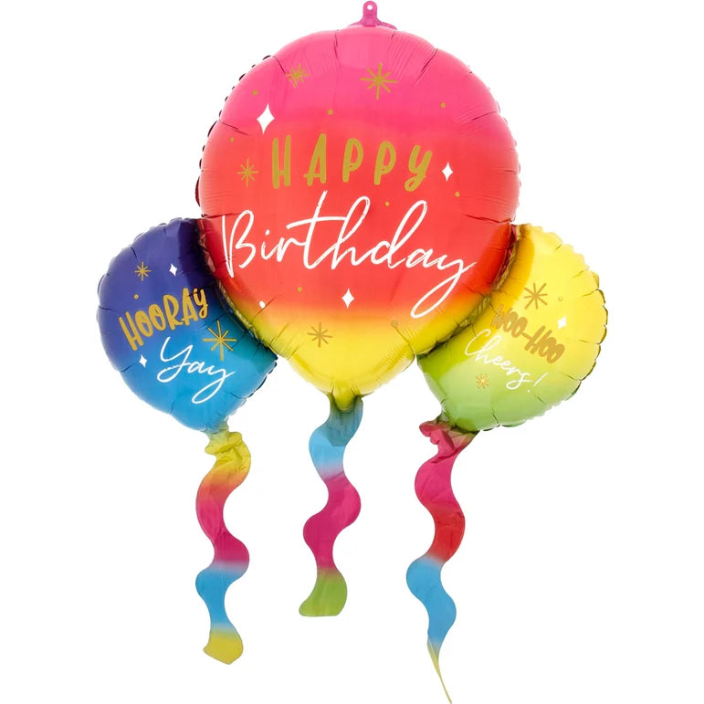 SS HAPPY BIRTHDAY FUN FOIL BALLOON - Helium Filled